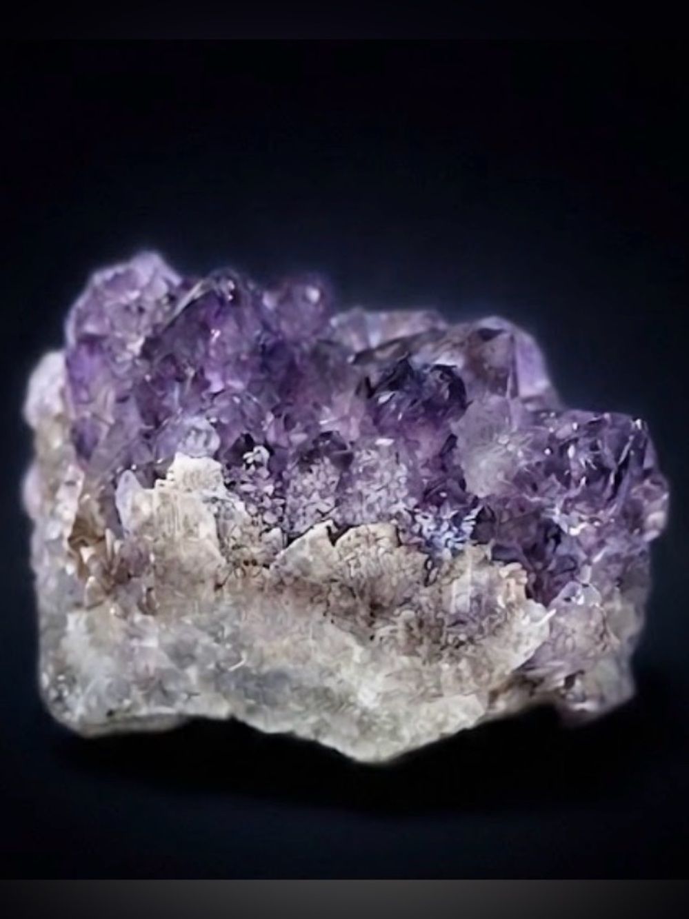 Natural Amethyst Crystal Cluster Accent 2” L